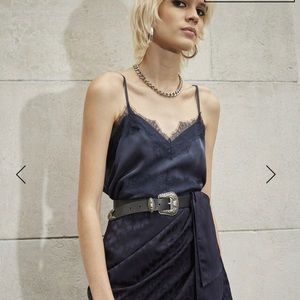 Kooples silk lace cami